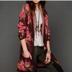 Free People Flower Power Cardigan XS Sweater